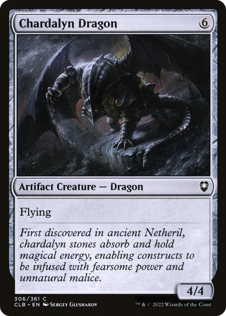 Chardalyn Dragon (CLB-306) - Commander Legends: Battle for Baldur's Gate - Premium MTG Single from Wizards of the Coast - Just $0.25! Shop now at Game Crave Tournament Store