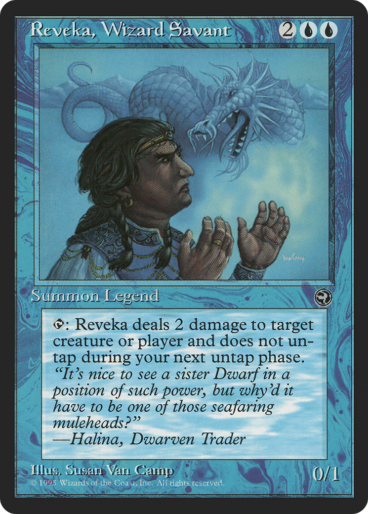 Reveka, Wizard Savant (HML-037) - Homelands - Premium MTG Single from Wizards of the Coast - Just $0.22! Shop now at Game Crave Tournament Store