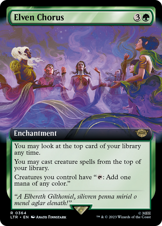 Elven Chorus (LTR-364) - The Lord of the Rings: Tales of Middle-earth: (Extended Art) - Premium MTG Single from Wizards of the Coast - Just $0.90! Shop now at Game Crave Tournament Store
