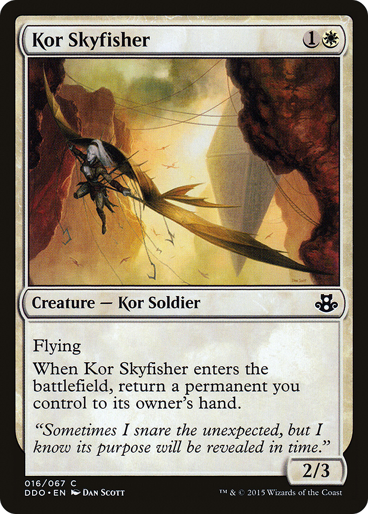 Kor Skyfisher (DDO-016) - Duel Decks: Elspeth vs. Kiora - Premium MTG Single from Wizards of the Coast - Just $0.10! Shop now at Game Crave Tournament Store