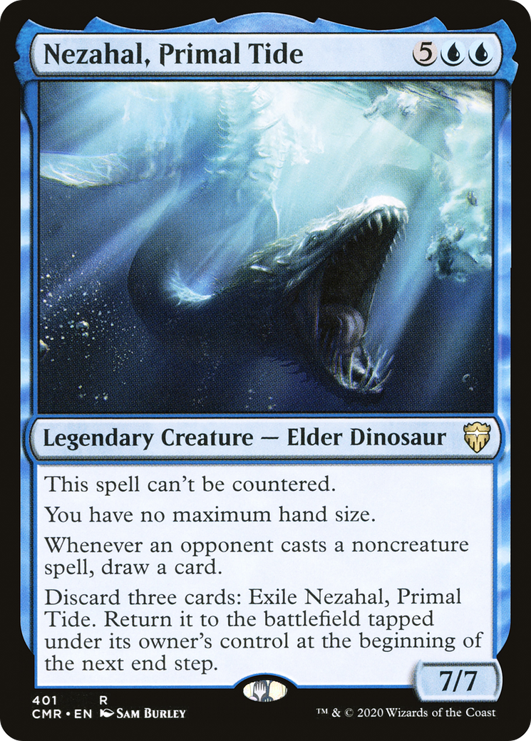 Nezahal, Primal Tide (CMR-401) - Commander Legends - Premium MTG Single from Wizards of the Coast - Just $1.93! Shop now at Game Crave Tournament Store