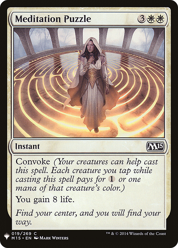 Meditation Puzzle (MB1-176) - Mystery Booster - Premium MTG Single from Wizards of the Coast - Just $0.08! Shop now at Game Crave Tournament Store