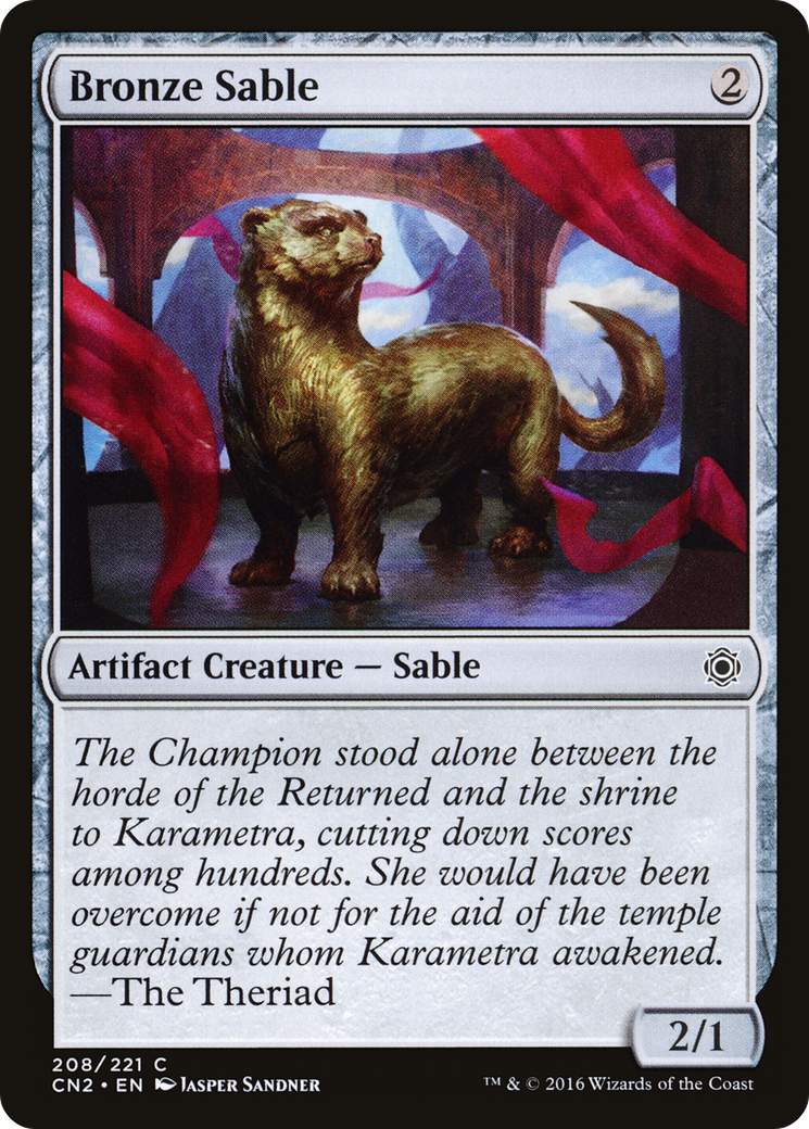 Bronze Sable (CN2-208) - Conspiracy: Take the Crown - Premium MTG Single from Wizards of the Coast - Just $0.08! Shop now at Game Crave Tournament Store