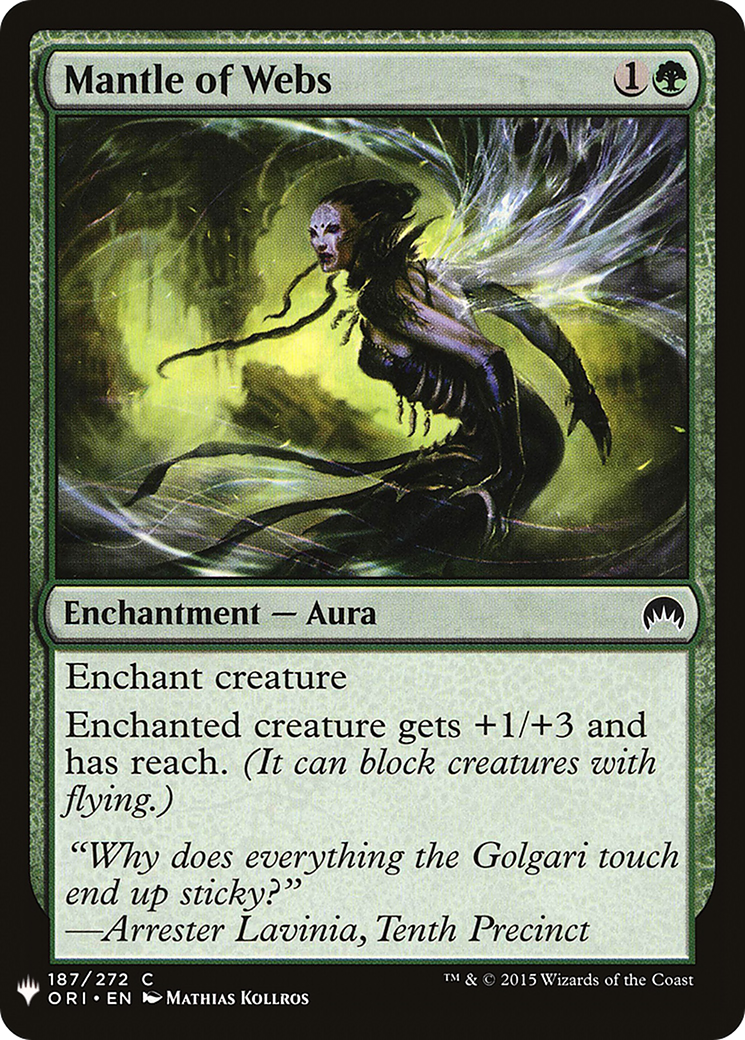 Mantle of Webs (MB1-1267) - Mystery Booster - Premium MTG Single from Wizards of the Coast - Just $0.08! Shop now at Game Crave Tournament Store