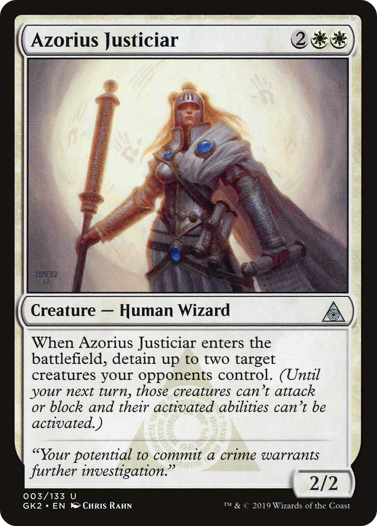 Azorius Justiciar (GK2-003) - RNA Guild Kit - Premium MTG Single from Wizards of the Coast - Just $0.08! Shop now at Game Crave Tournament Store