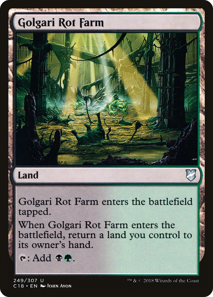 Golgari Rot Farm (C18-249) - Commander 2018 - Premium MTG Single from Wizards of the Coast - Just $0.09! Shop now at Game Crave Tournament Store