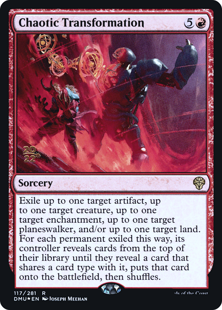 Chaotic Transformation (PDMU-117S) - Dominaria United Promos Foil - Premium MTG Single from Wizards of the Coast - Just $0.09! Shop now at Game Crave Tournament Store
