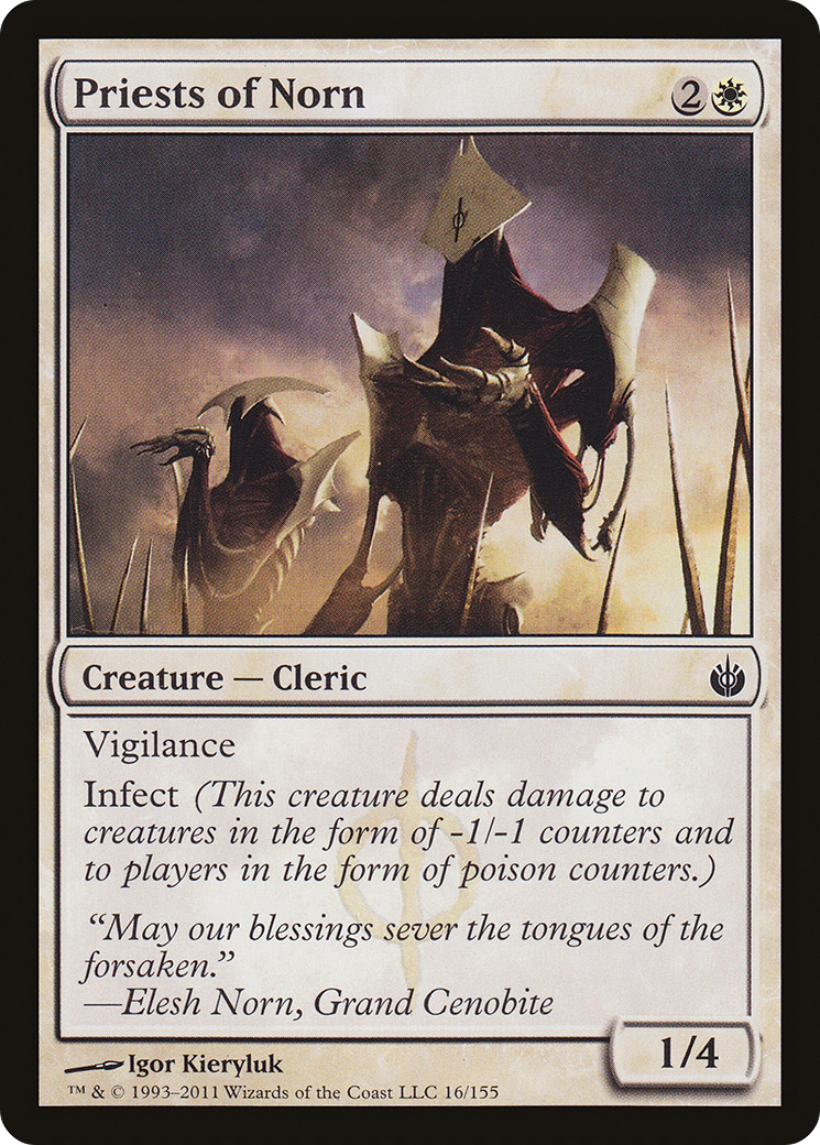 Priests of Norn (MBS-016) - Mirrodin Besieged - Premium MTG Single from Wizards of the Coast - Just $0.25! Shop now at Game Crave Tournament Store