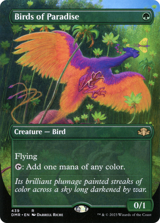 Birds of Paradise (DMR-439) - Dominaria Remastered (Borderless) - Premium MTG Single from Wizards of the Coast - Just $5.83! Shop now at Game Crave Tournament Store