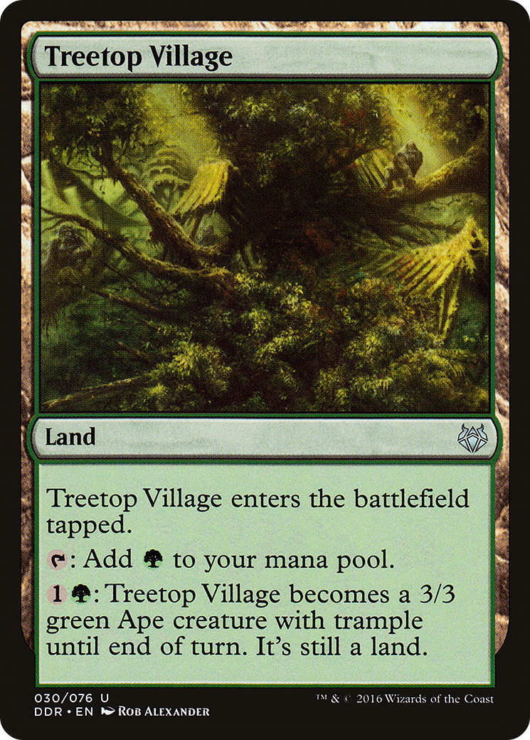 Treetop Village (DDR-030) - Duel Decks: Nissa vs. Ob Nixilis - Premium MTG Single from Wizards of the Coast - Just $0.08! Shop now at Game Crave Tournament Store
