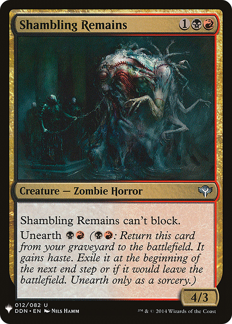 Shambling Remains (MB1-1483) - Mystery Booster - Premium MTG Single from Wizards of the Coast - Just $0.08! Shop now at Game Crave Tournament Store