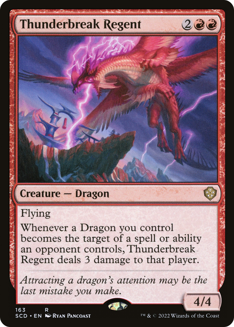 Thunderbreak Regent (SCD-163) - Starter Commander Decks - Premium MTG Single from Wizards of the Coast - Just $0.14! Shop now at Game Crave Tournament Store