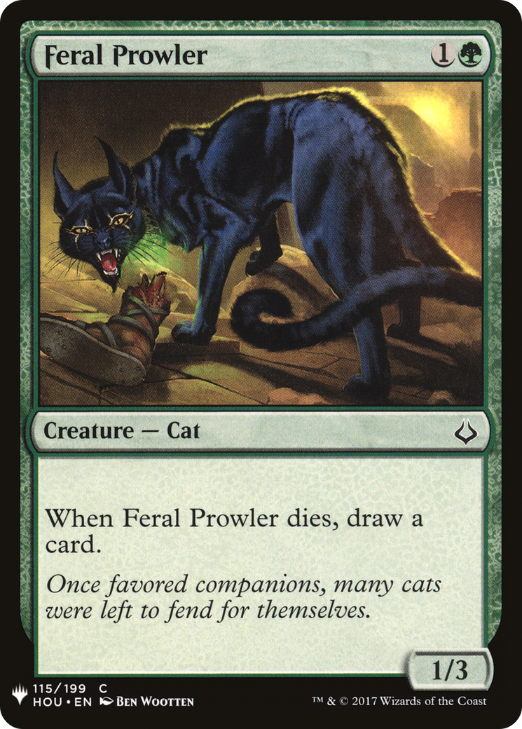 Feral Prowler (MB1-1209) - Mystery Booster - Premium MTG Single from Wizards of the Coast - Just $0.08! Shop now at Game Crave Tournament Store