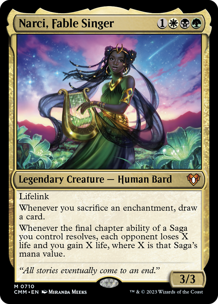 Narci, Fable Singer (CMM-710) - Commander Masters Foil - Premium MTG Single from Wizards of the Coast - Just $2.99! Shop now at Game Crave Tournament Store
