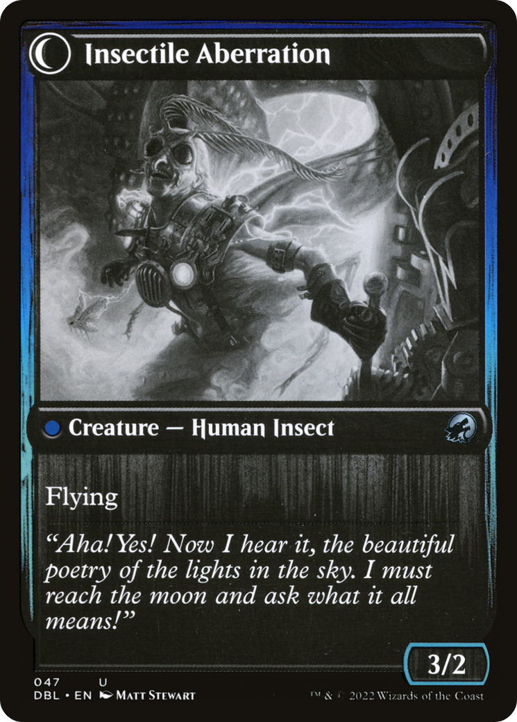 Delver of Secrets // Insectile Aberration (DBL-047) - Innistrad: Double Feature: (Double Faced Transform) Foil - Premium MTG Single from Wizards of the Coast - Just $1.01! Shop now at Game Crave Tournament Store
