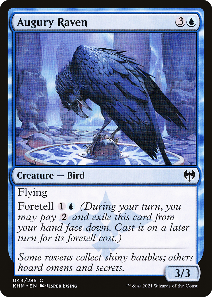 Augury Raven (KHM-044) - Kaldheim - Premium MTG Single from Wizards of the Coast - Just $0.08! Shop now at Game Crave Tournament Store