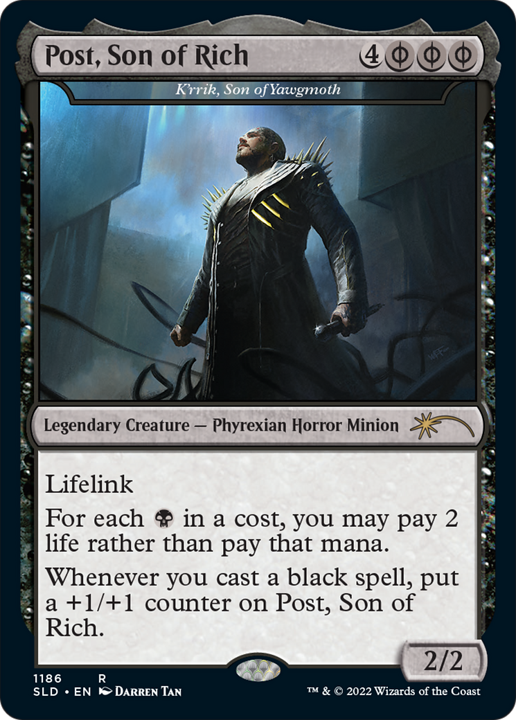K'rrik, Son of Yawgmoth (SLD-1186) - Secret Lair Drop / Post, Son of Rich Foil - Premium MTG Single from Wizards of the Coast - Just $7.33! Shop now at Game Crave Tournament Store