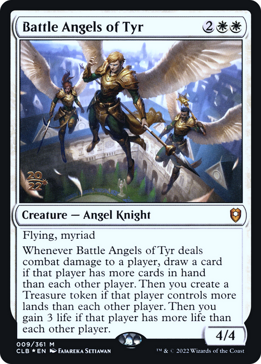 Battle Angels of Tyr (PCLB-09S) - Battle for Baldur's Gate Promos Foil - Premium MTG Single from Wizards of the Coast - Just $4.45! Shop now at Game Crave Tournament Store