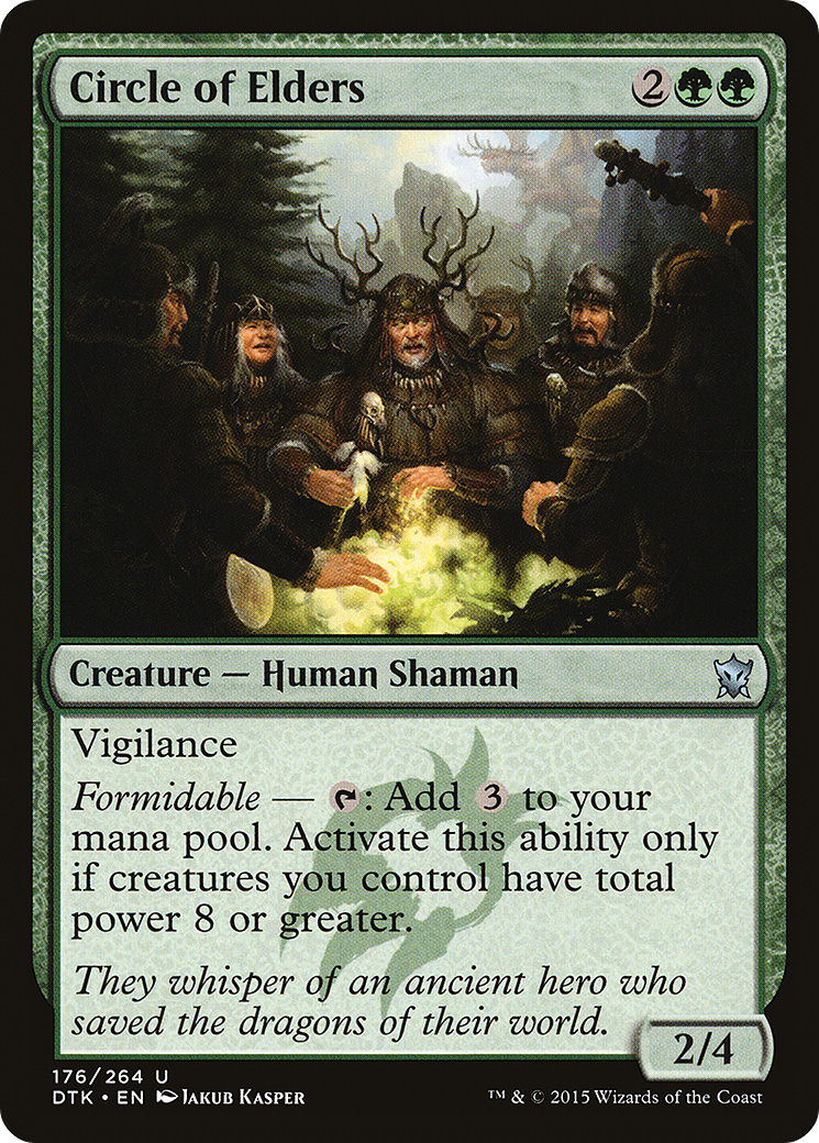 Circle of Elders (DTK-176) - Dragons of Tarkir - Premium MTG Single from Wizards of the Coast - Just $0.08! Shop now at Game Crave Tournament Store