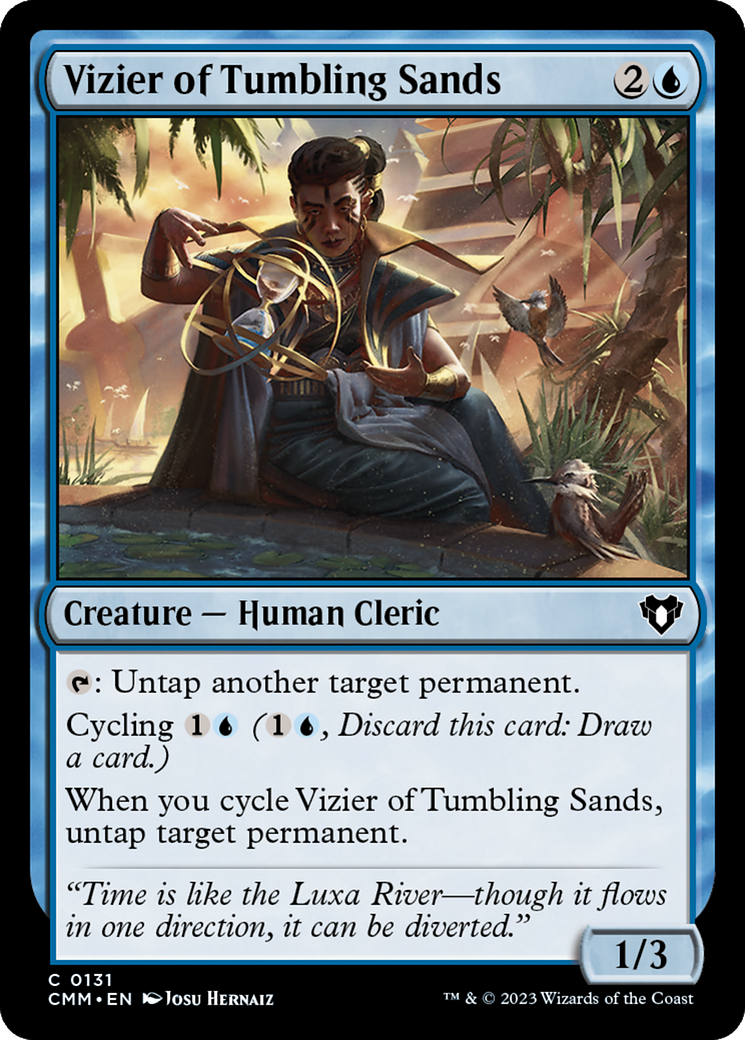 Vizier of Tumbling Sands (CMM-131) - Commander Masters Foil - Premium MTG Single from Wizards of the Coast - Just $0.09! Shop now at Game Crave Tournament Store