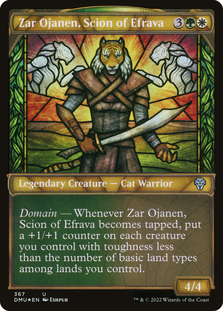Zar Ojanen, Scion of Efrava (DMU-367) - Dominaria United: (Showcase) Foil - Premium MTG Single from Wizards of the Coast - Just $0.25! Shop now at Game Crave Tournament Store