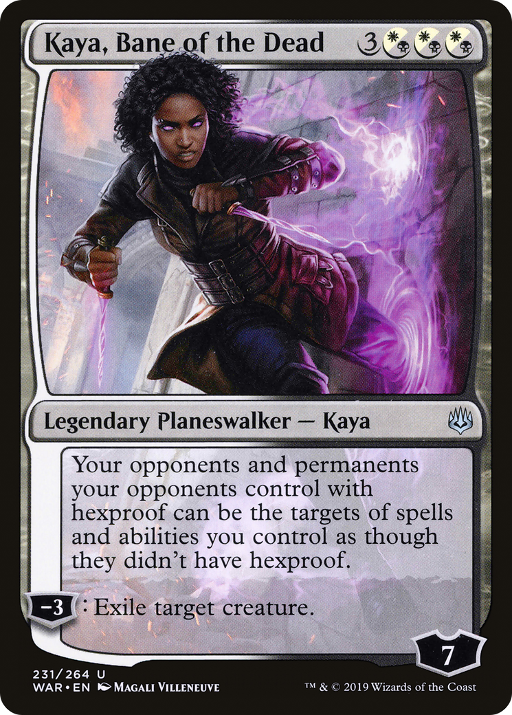 Kaya, Bane of the Dead (WAR-231) - War of the Spark Foil - Premium MTG Single from Wizards of the Coast - Just $0.30! Shop now at Game Crave Tournament Store