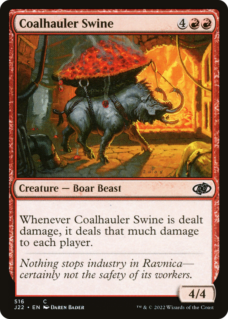 Coalhauler Swine (J22-516) - Jumpstart 2022 - Premium MTG Single from Wizards of the Coast - Just $0.08! Shop now at Game Crave Tournament Store
