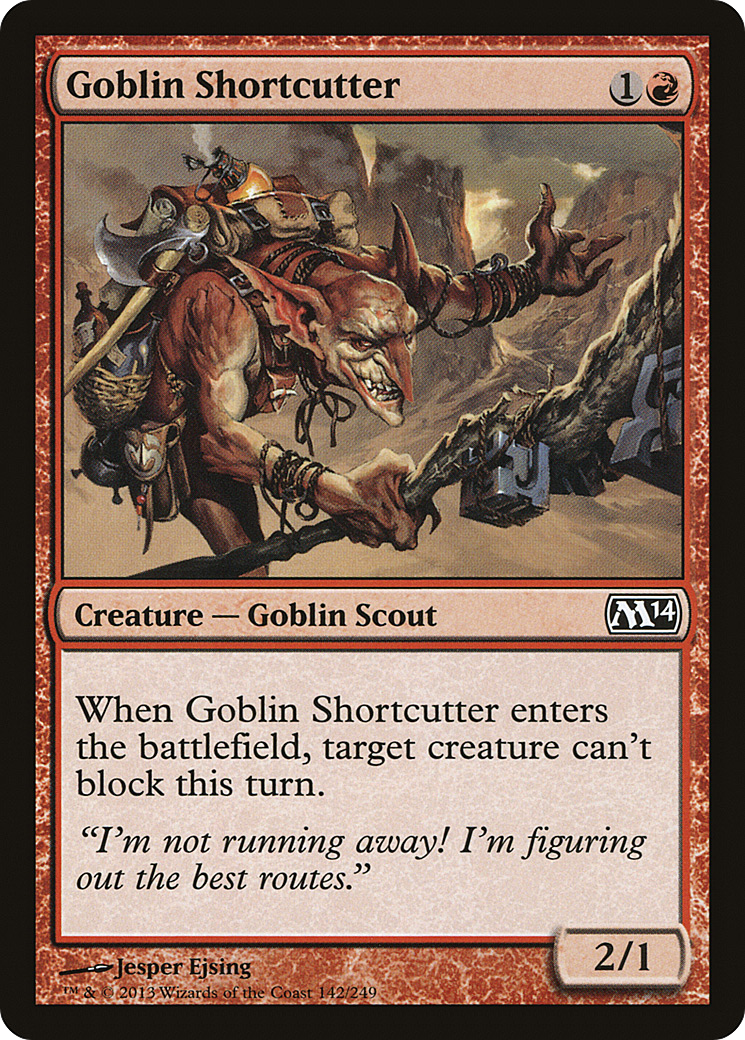 Goblin Shortcutter (M14-142) - Magic 2014 - Premium MTG Single from Wizards of the Coast - Just $0.25! Shop now at Game Crave Tournament Store