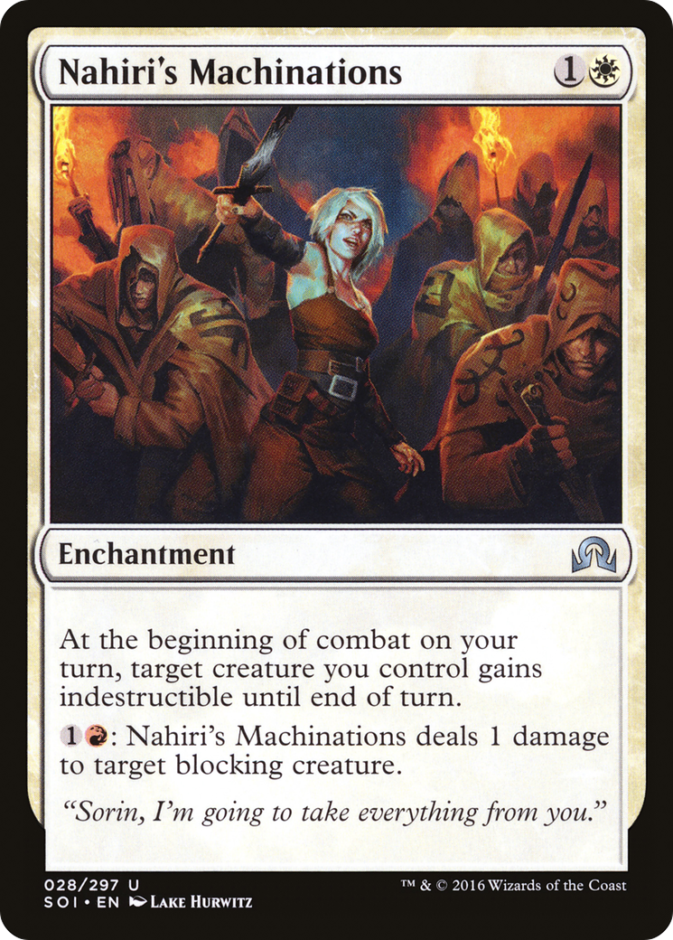 Nahiri's Machinations (SOI-028) - Shadows over Innistrad - Premium MTG Single from Wizards of the Coast - Just $0.08! Shop now at Game Crave Tournament Store