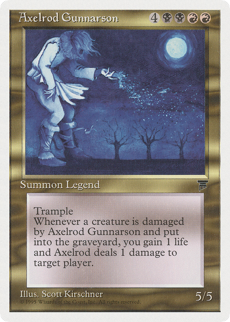 Axelrod Gunnarson (CHR-072) - Chronicles - Premium MTG Single from Wizards of the Coast - Just $0.21! Shop now at Game Crave Tournament Store