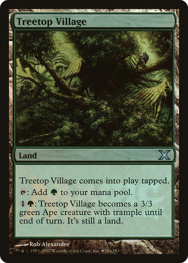 Treetop Village (P10E-002) - Tenth Edition Promos Foil - Premium MTG Single from Wizards of the Coast - Just $1.36! Shop now at Game Crave Tournament Store