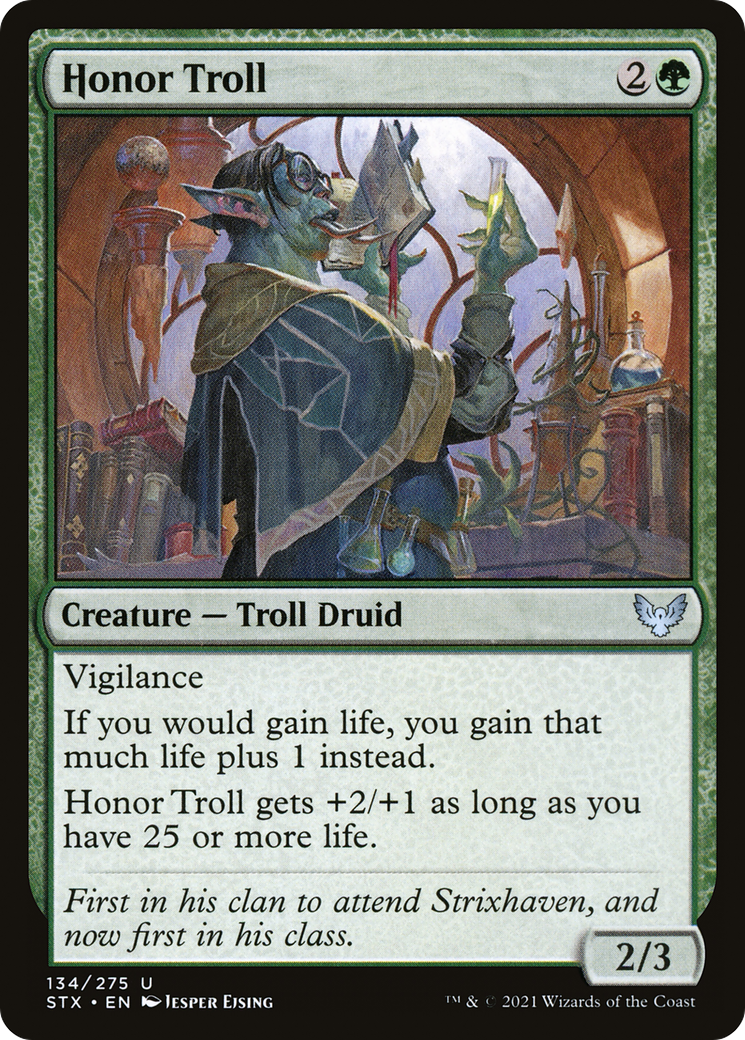 Honor Troll (STX-134) - Strixhaven: School of Mages - Premium MTG Single from Wizards of the Coast - Just $0.25! Shop now at Game Crave Tournament Store
