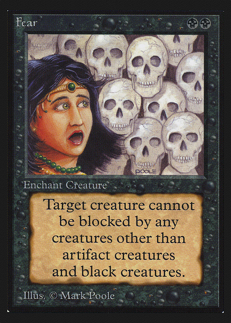 Fear (CEI-109) - Intl. Collectors' Edition - Premium MTG Single from Wizards of the Coast - Just $0.50! Shop now at Game Crave Tournament Store