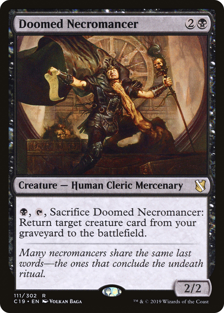 Doomed Necromancer (C19-111) - Commander 2019 - Premium MTG Single from Wizards of the Coast - Just $0.42! Shop now at Game Crave Tournament Store