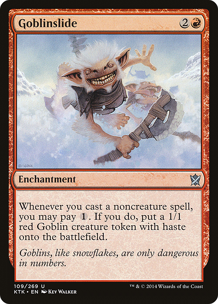 Goblinslide (KTK-109) - Khans of Tarkir Foil - Premium MTG Single from Wizards of the Coast - Just $0.11! Shop now at Game Crave Tournament Store