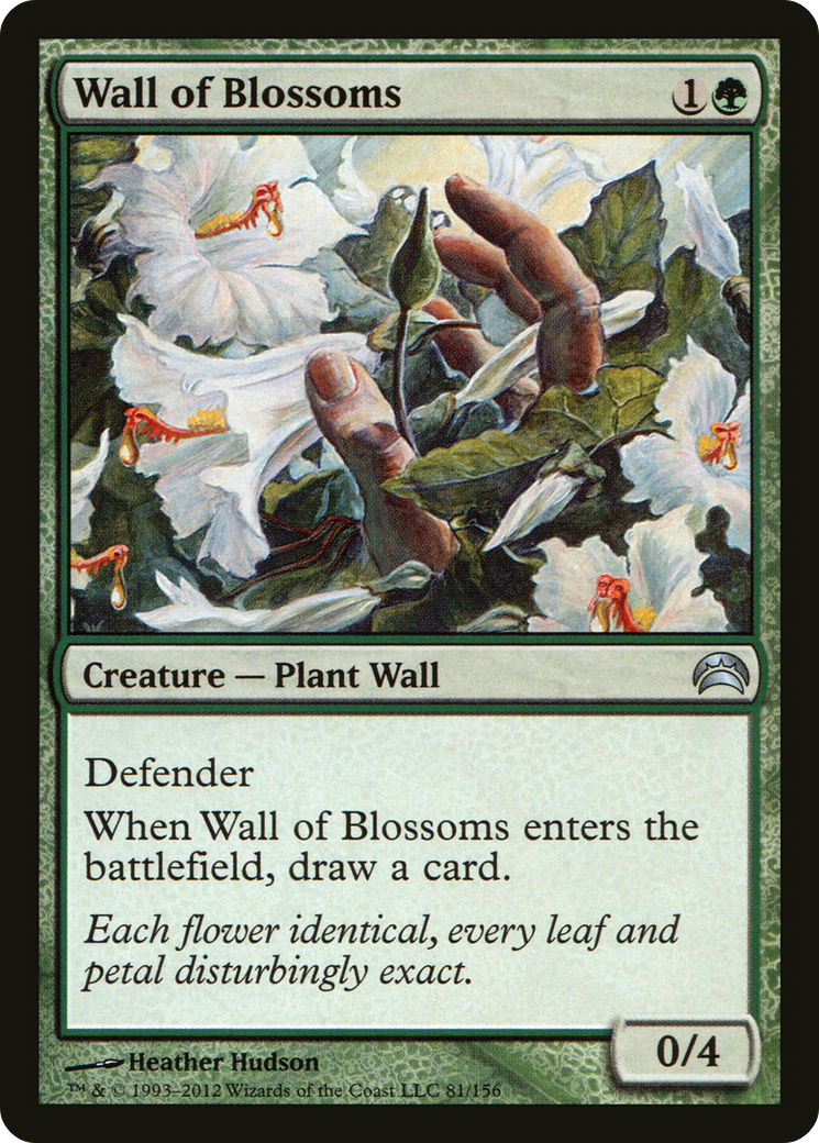Wall of Blossoms (PC2-081) - Planechase 2012 - Premium MTG Single from Wizards of the Coast - Just $0.08! Shop now at Game Crave Tournament Store