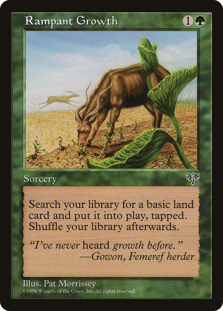 Rampant Growth (MIR-235) - Mirage - Premium MTG Single from Wizards of the Coast - Just $0.11! Shop now at Game Crave Tournament Store