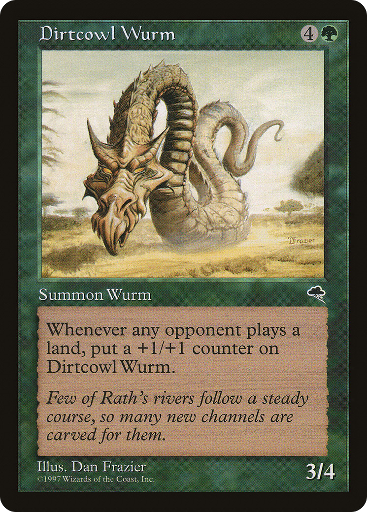 Dirtcowl Wurm (TMP-221) - Tempest - Premium MTG Single from Wizards of the Coast - Just $0.94! Shop now at Game Crave Tournament Store