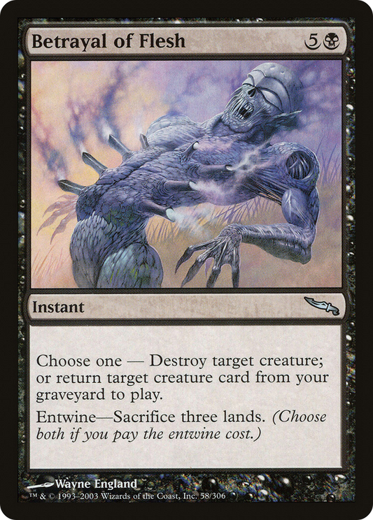 Betrayal of Flesh (MRD-058) - Mirrodin - Premium MTG Single from Wizards of the Coast - Just $0.08! Shop now at Game Crave Tournament Store