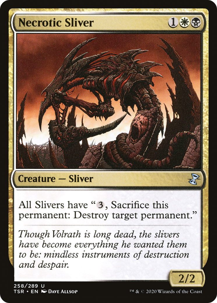 Necrotic Sliver (TSR-258) - Time Spiral Remastered - Premium MTG Single from Wizards of the Coast - Just $0.08! Shop now at Game Crave Tournament Store
