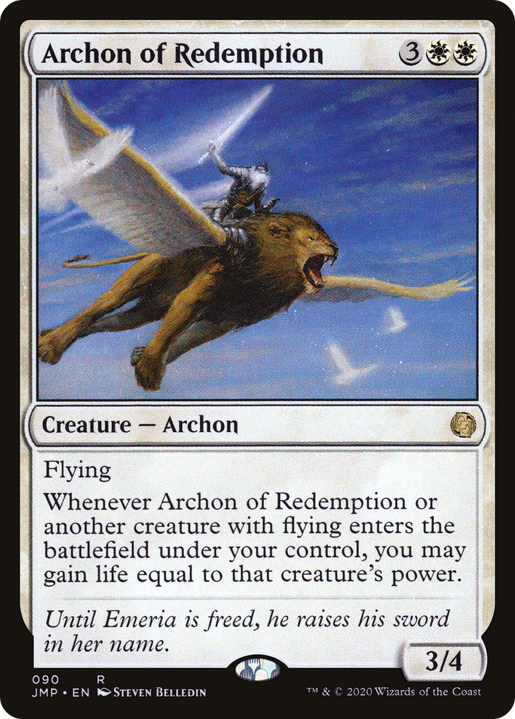 Archon of Redemption (JMP-090) - Jumpstart - Premium MTG Single from Wizards of the Coast - Just $0.08! Shop now at Game Crave Tournament Store