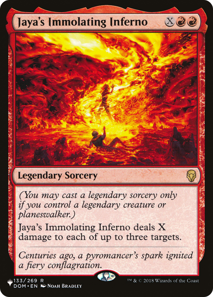 Jaya's Immolating Inferno (PLIST-139) - The List - Premium MTG Single from Wizards of the Coast - Just $1.27! Shop now at Game Crave Tournament Store