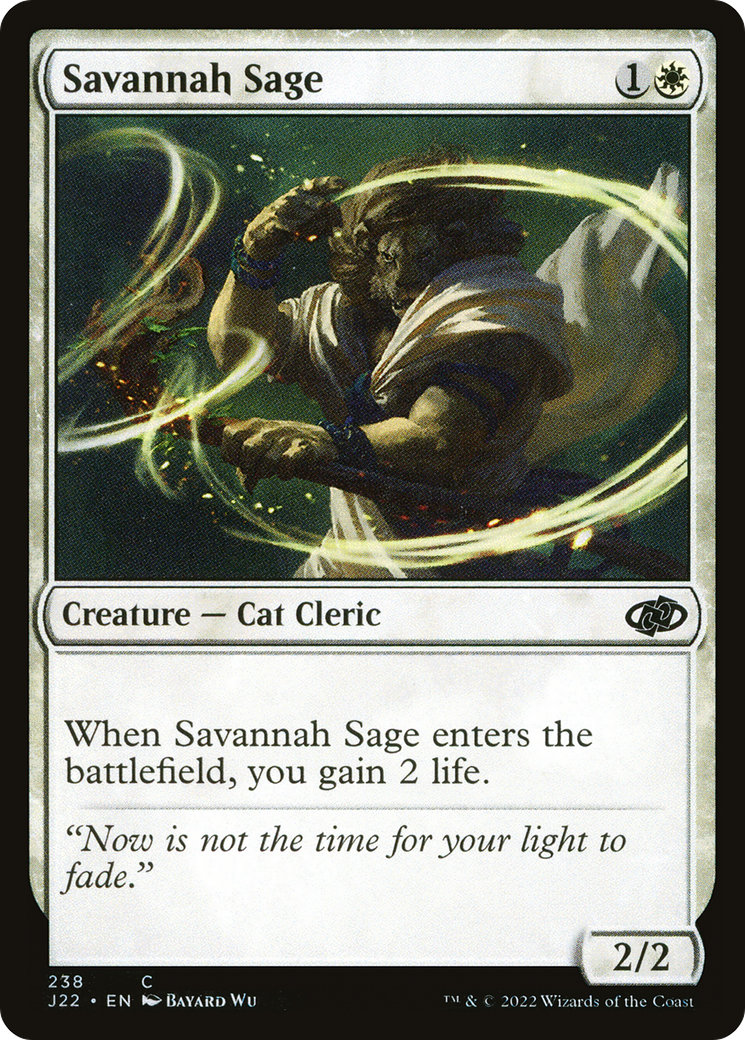 Savannah Sage (J22-238) - Jumpstart 2022 - Premium MTG Single from Wizards of the Coast - Just $0.08! Shop now at Game Crave Tournament Store