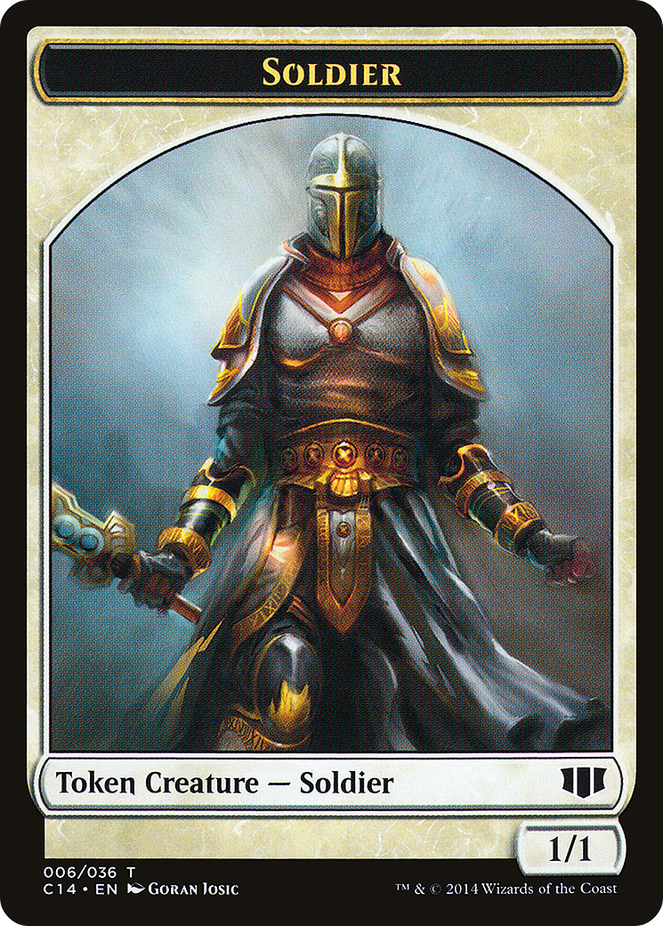 Soldier (TC14-006) - Commander 2014 Tokens - Premium MTG Single from Wizards of the Coast - Just $0.08! Shop now at Game Crave Tournament Store