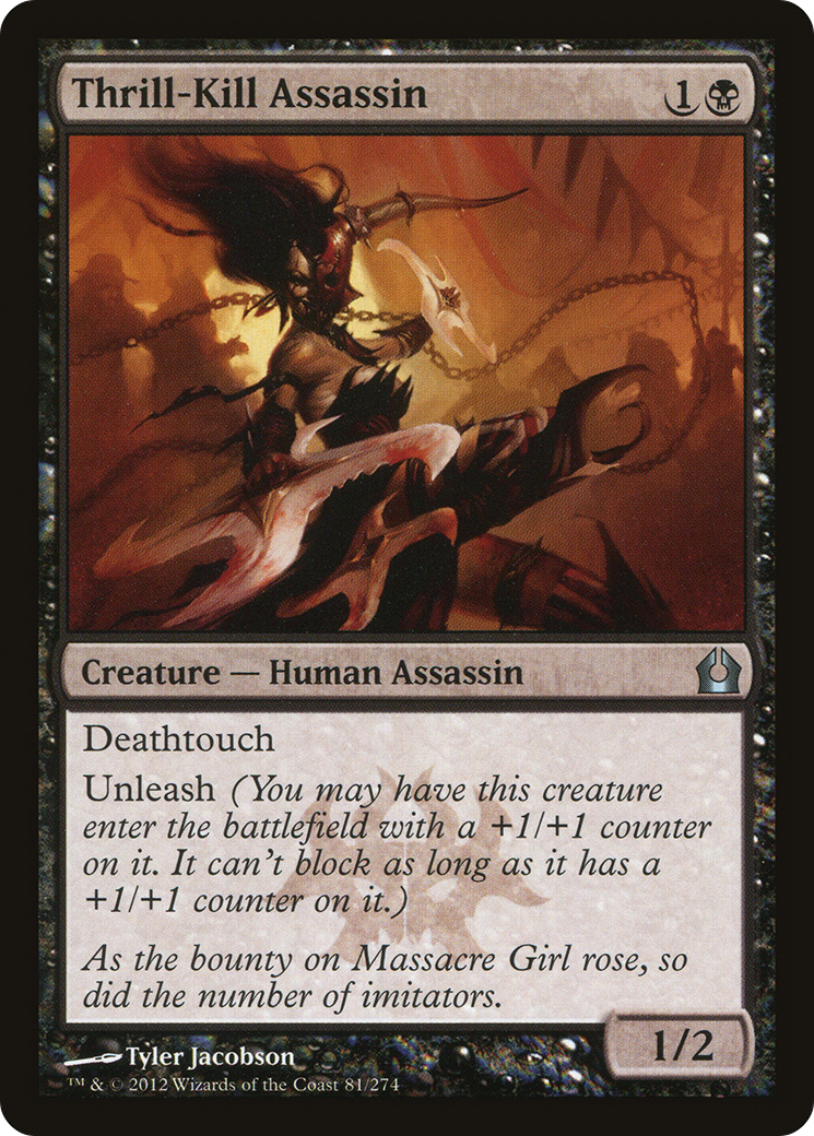 Thrill-Kill Assassin (RTR-081) - Return to Ravnica Foil - Premium MTG Single from Wizards of the Coast - Just $0.21! Shop now at Game Crave Tournament Store