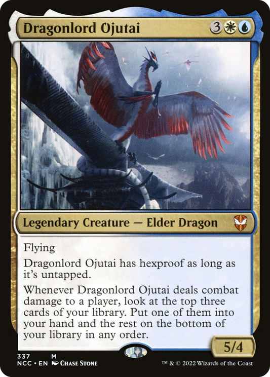 Dragonlord Ojutai (NCC-337) - New Capenna Commander - Premium MTG Single from Wizards of the Coast - Just $0.11! Shop now at Game Crave Tournament Store