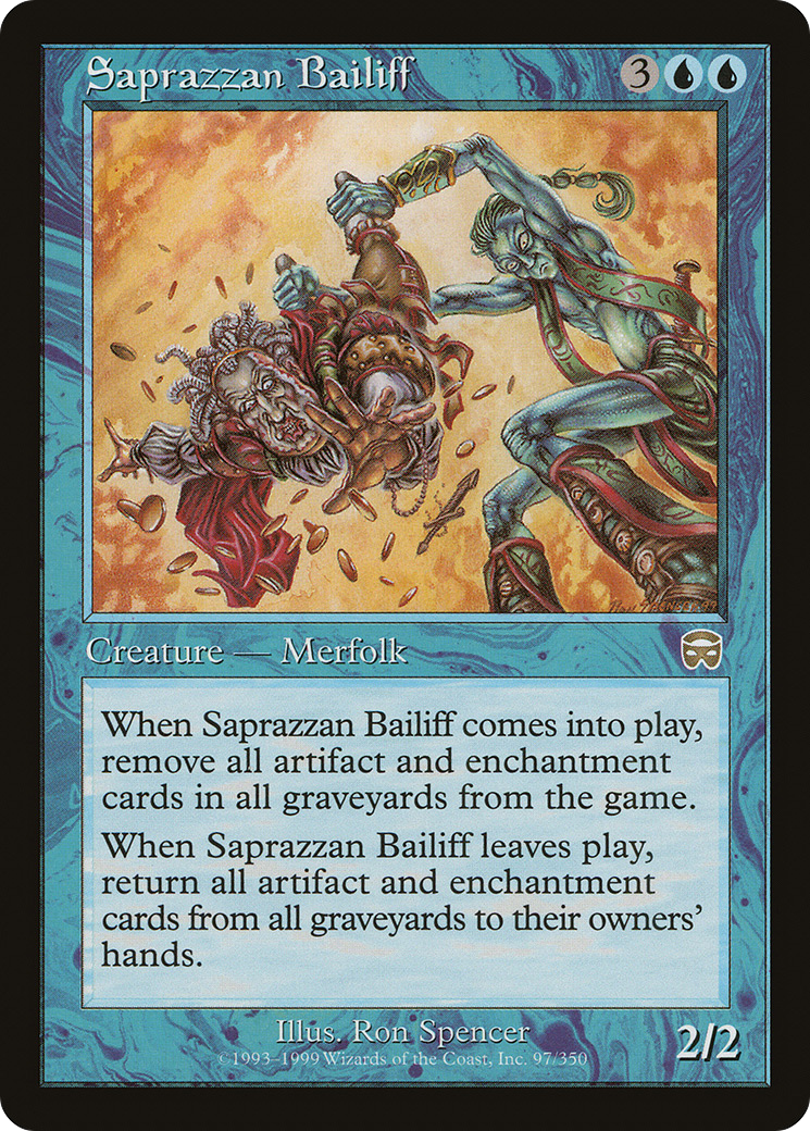 Saprazzan Bailiff (MMQ-097) - Mercadian Masques Foil - Premium MTG Single from Wizards of the Coast - Just $4.97! Shop now at Game Crave Tournament Store