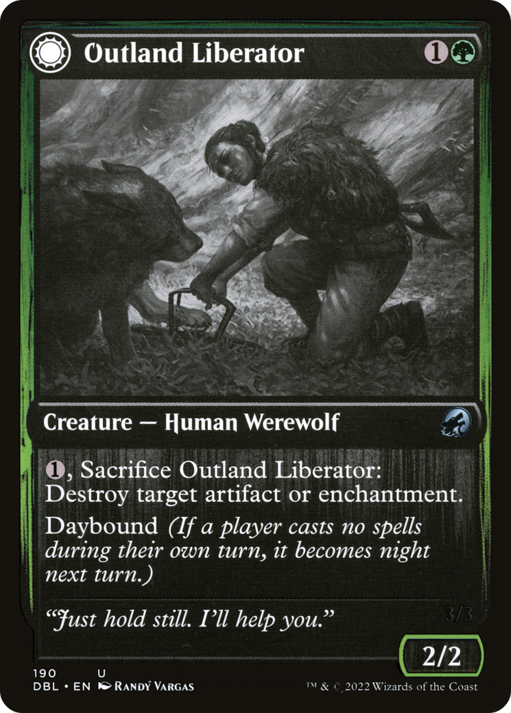 Outland Liberator // Frenzied Trapbreaker (DBL-190) - Innistrad: Double Feature: (Double Faced Transform) Foil - Premium MTG Single from Wizards of the Coast - Just $3.86! Shop now at Game Crave Tournament Store