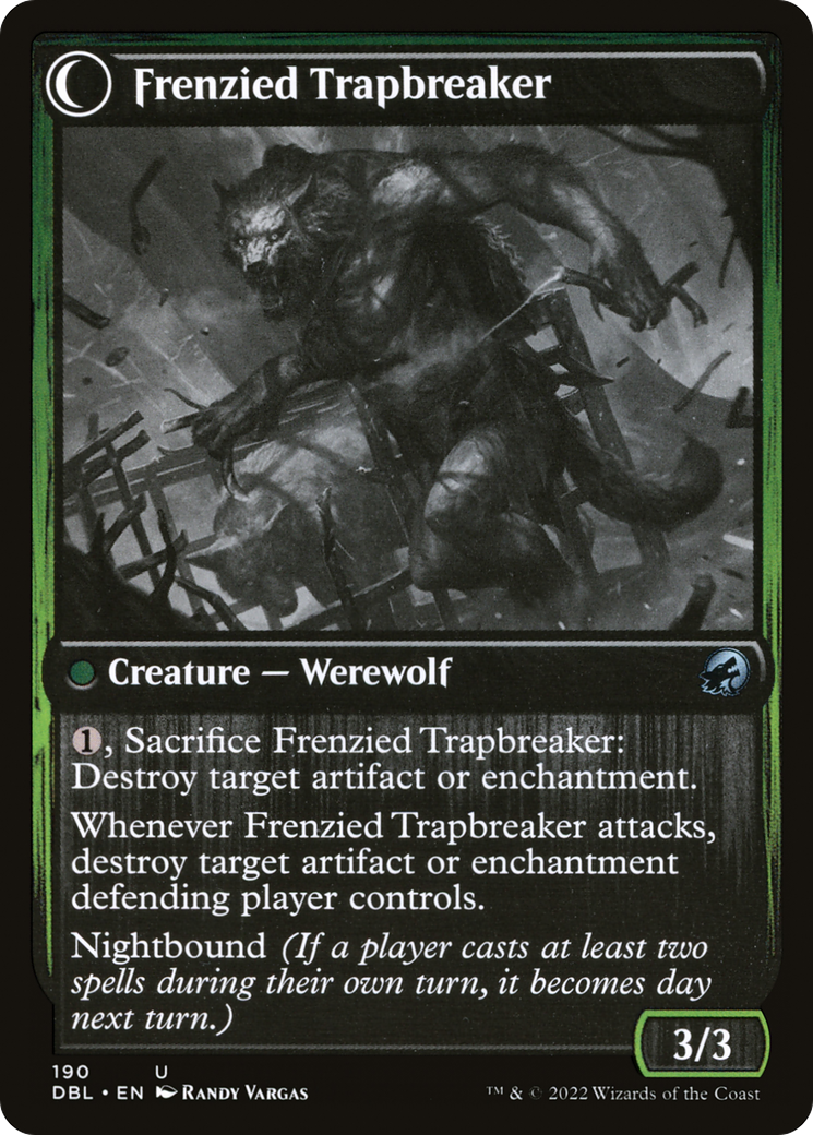 Outland Liberator // Frenzied Trapbreaker (DBL-190) - Innistrad: Double Feature: (Double Faced Transform) - Premium MTG Single from Wizards of the Coast - Just $0.56! Shop now at Game Crave Tournament Store