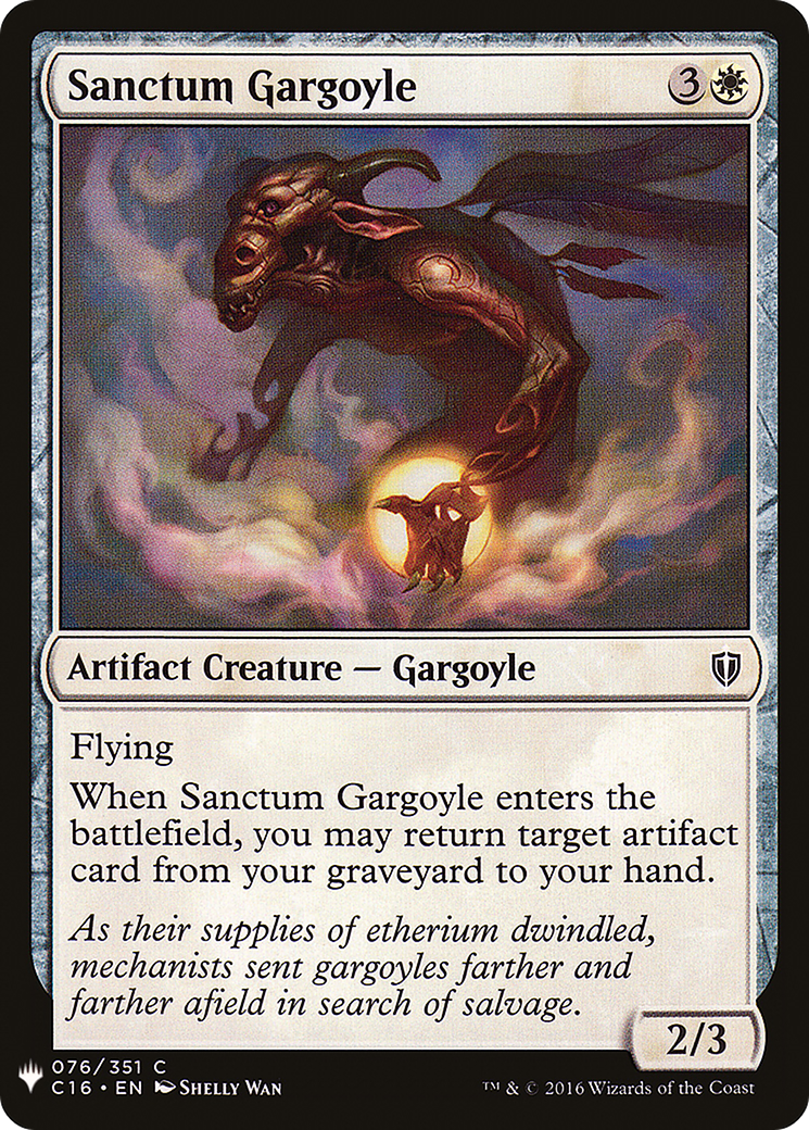 Sanctum Gargoyle (MB1-216) - Mystery Booster - Premium MTG Single from Wizards of the Coast - Just $0.25! Shop now at Game Crave Tournament Store